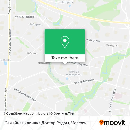 Семейная клиника Доктор Рядом map