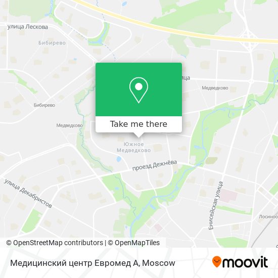 Медицинский центр Евромед А map