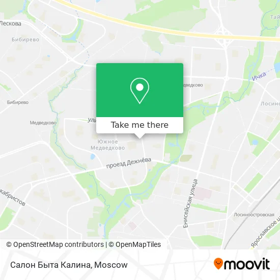 Салон Быта Калина map