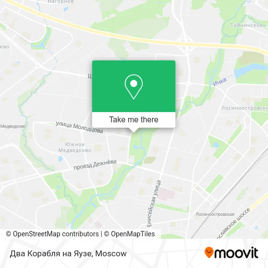 Два Корабля на Яузе map