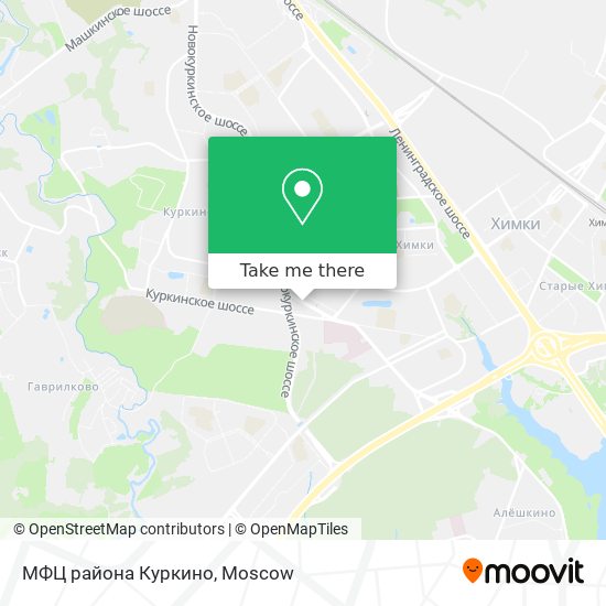 МФЦ района Куркино map