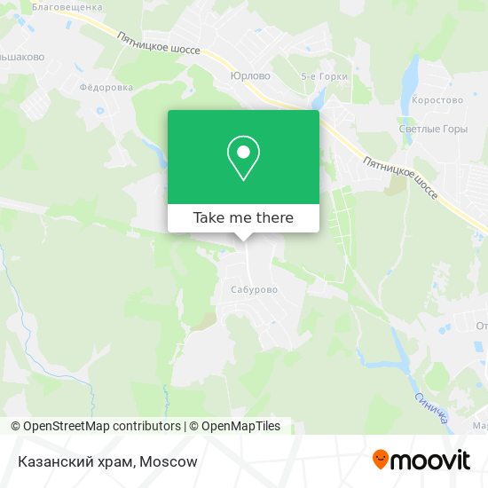 Казанский храм map