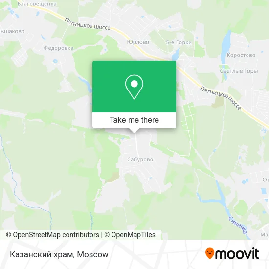 Казанский храм map