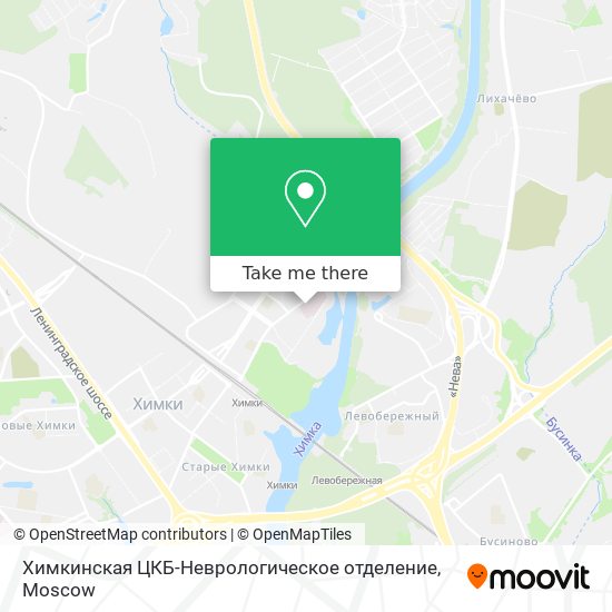 Химкинская ЦКБ-Неврологическое отделение map