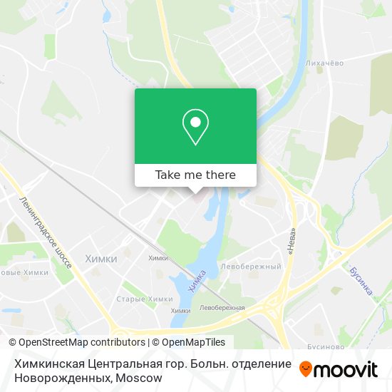 Химкинская Центральная гор. Больн. отделение Новорожденных map