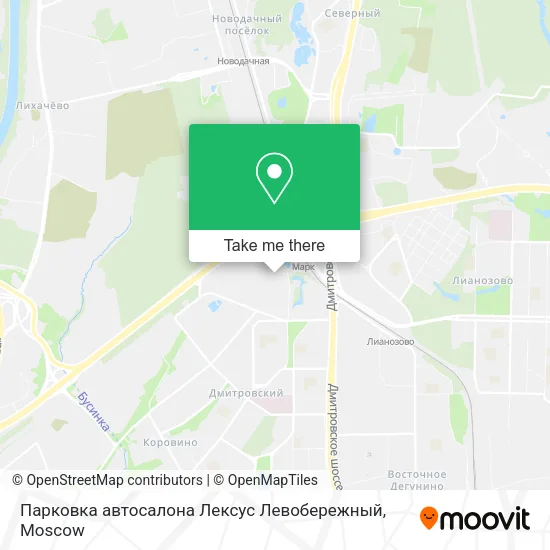 Парковка автосалона Лексус Левобережный map