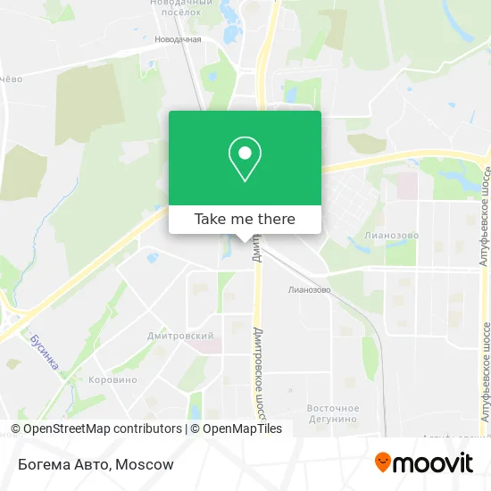 Богема Авто map