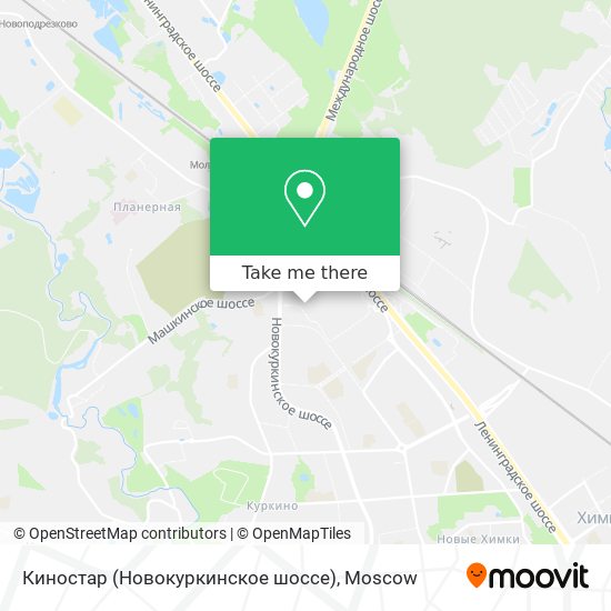 Киностар (Новокуркинское шоссе) map