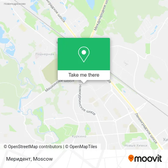 Меридент map