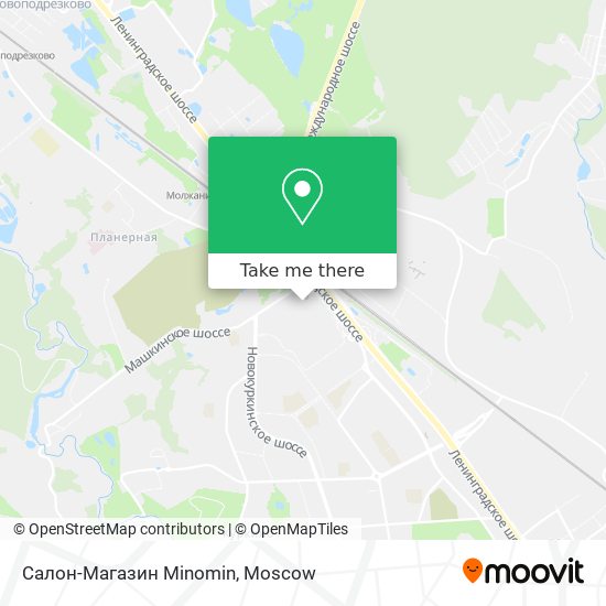 Салон-Магазин Minomin map