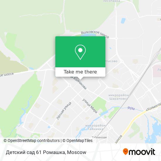 Детский сад 61 Ромашка map