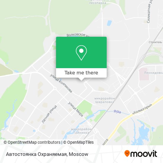 Автостоянка Охраняемая map