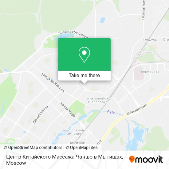Центр Китайского Массажа Чаншо в Мытищах map