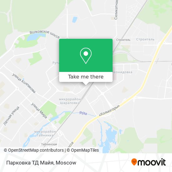 Парковка ТД Майя map