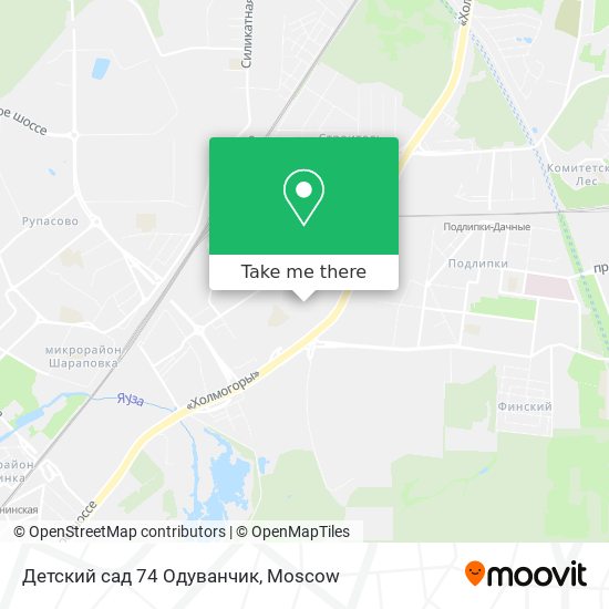 Детский сад 74 Одуванчик map