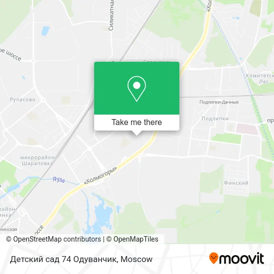 Детский сад 74 Одуванчик map