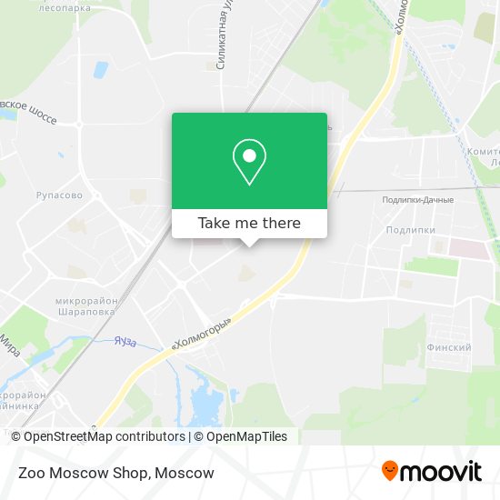 Zoo Moscow Shop map