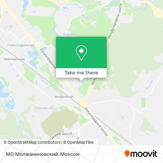 МО Молжаниновский map