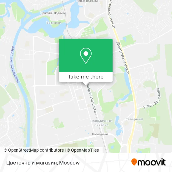 Цветочный магазин map