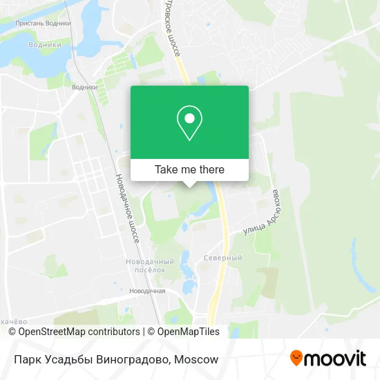 Парк Усадьбы Виноградово map
