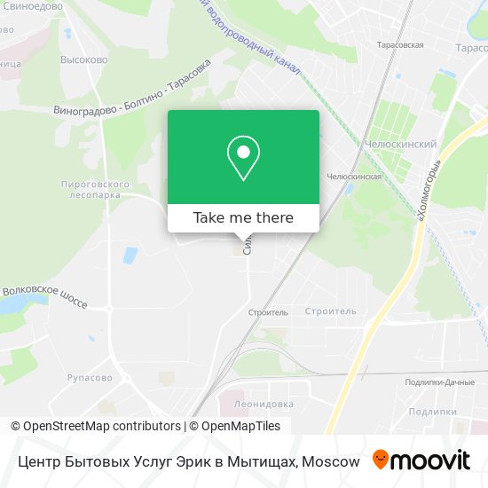 Центр Бытовых Услуг Эрик в Мытищах map