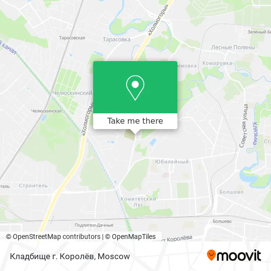 Кладбище г. Королёв map