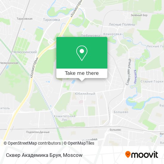 Сквер Академика Бруя map