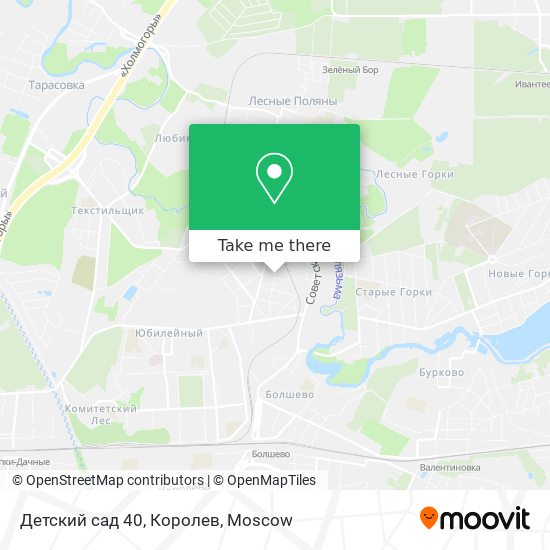 Детский сад 40, Королев map