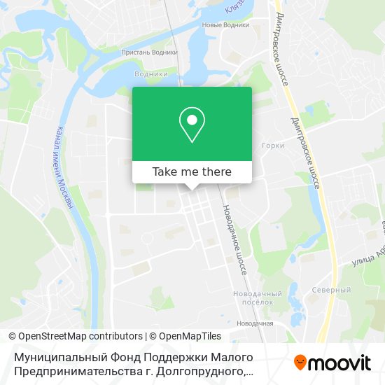 Муниципальный Фонд Поддержки Малого Предпринимательства г. Долгопрудного map