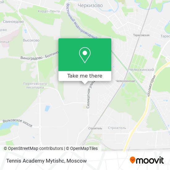 Tennis Academy Mytishc map