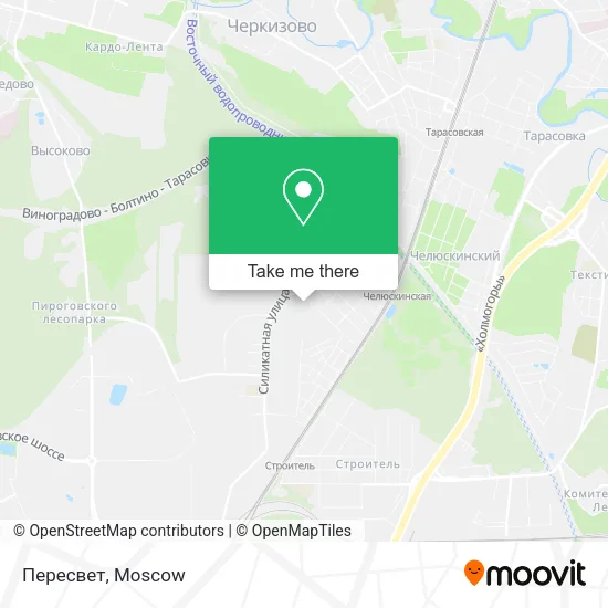 Пересвет map