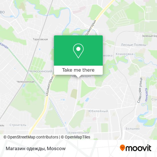 Магазин одежды map