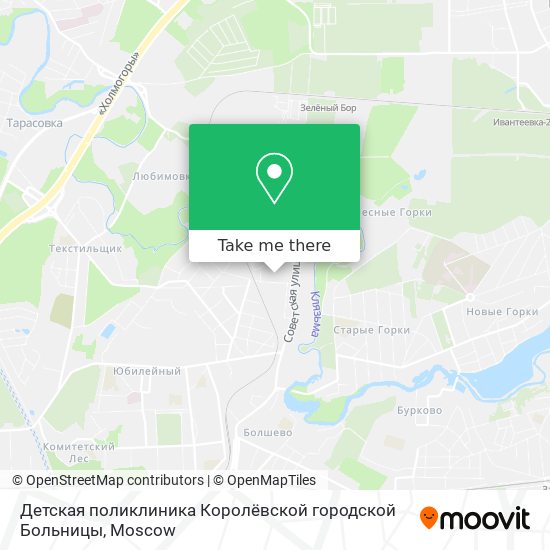 Детская поликлиника Королёвской городской Больницы map