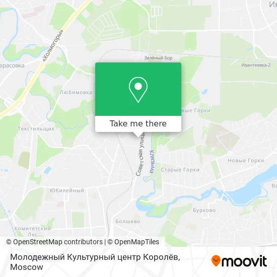 Молодежный Культурный центр Королёв map