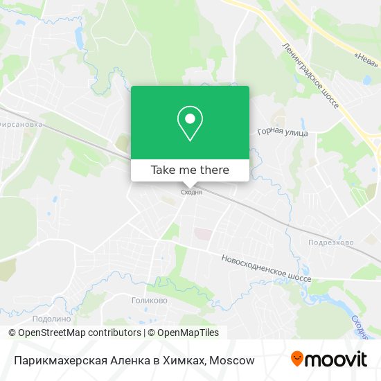 Парикмахерская Аленка в Химках map