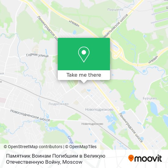 Памятник Воинам Погибшим в Великую Отечественную Войну map