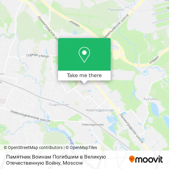 Памятник Воинам Погибшим в Великую Отечественную Войну map