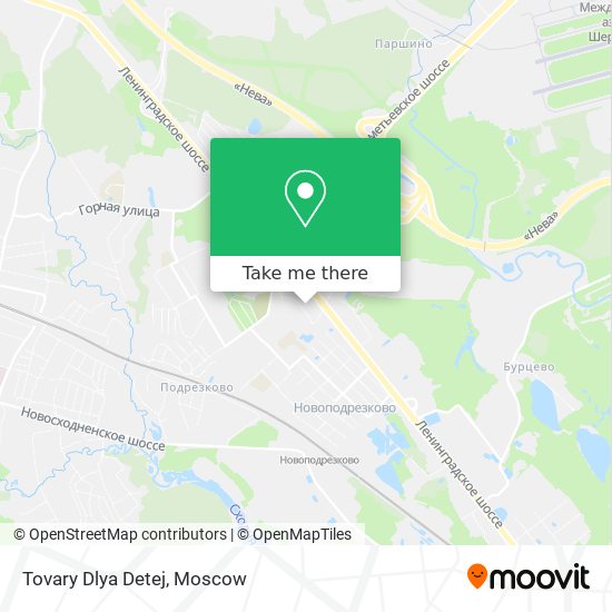 Tovary Dlya Detej map