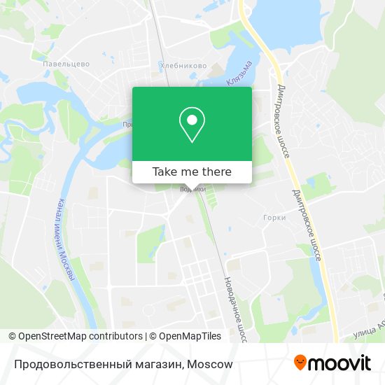 Продовольственный магазин map