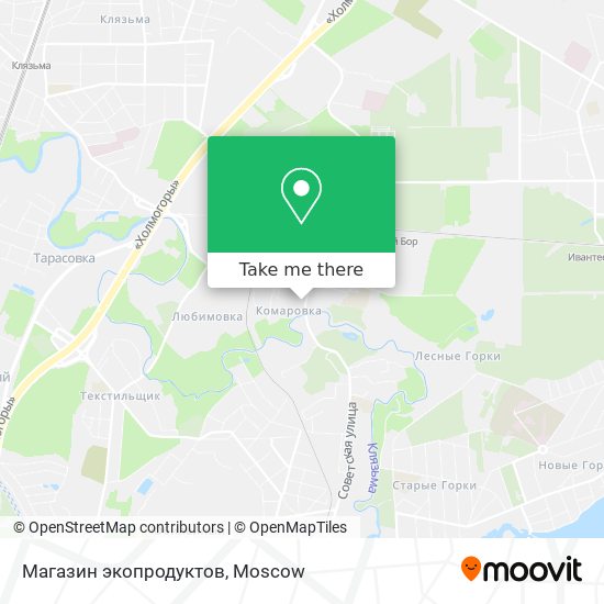 Магазин экопродуктов map