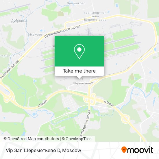 Vip Зал Шереметьево D map