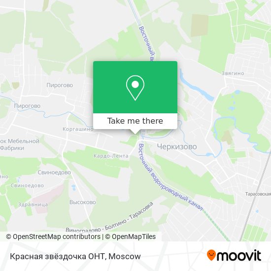 Красная звёздочка ОНТ map