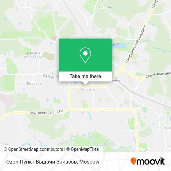 Ozon Пункт Выдачи Заказов map
