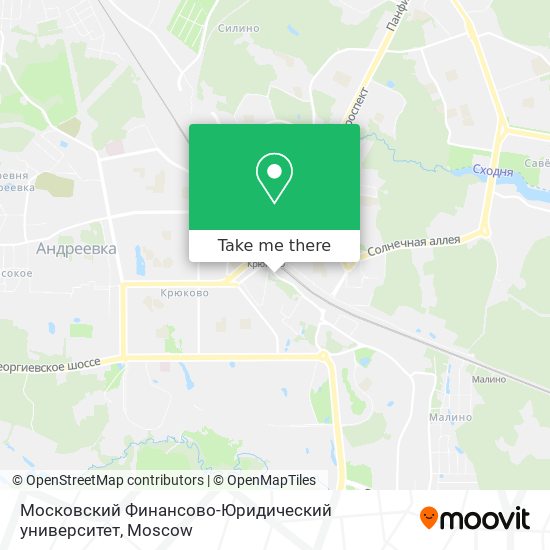 Московский Финансово-Юридический университет map