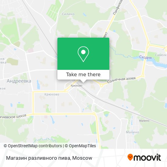 Магазин разливного пива map