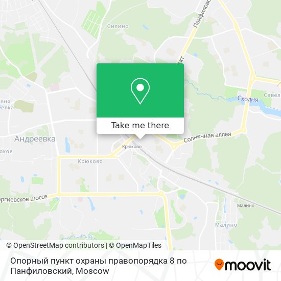 Опорный пункт охраны правопорядка 8 по Панфиловский map