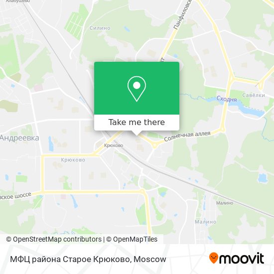 МФЦ района Старое Крюково map