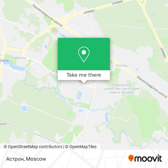 Астрон map