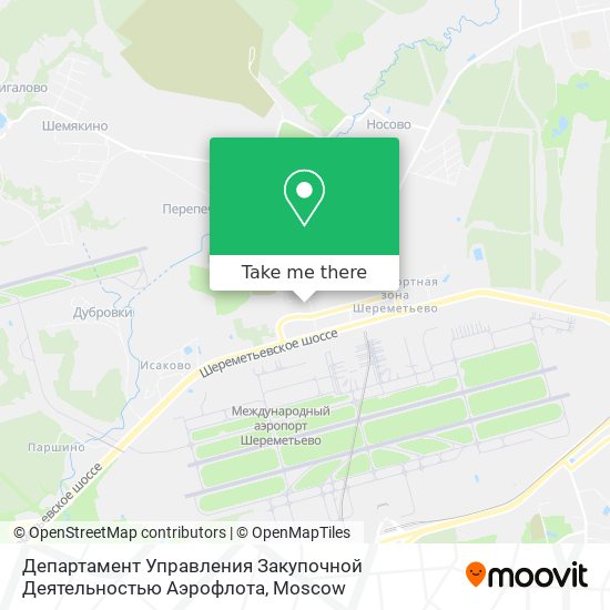 Департамент Управления Закупочной Деятельностью Аэрофлота map