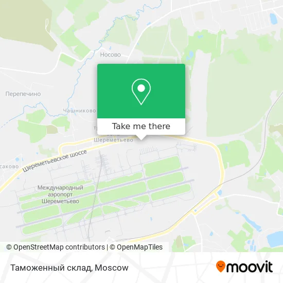 Таможенный склад map